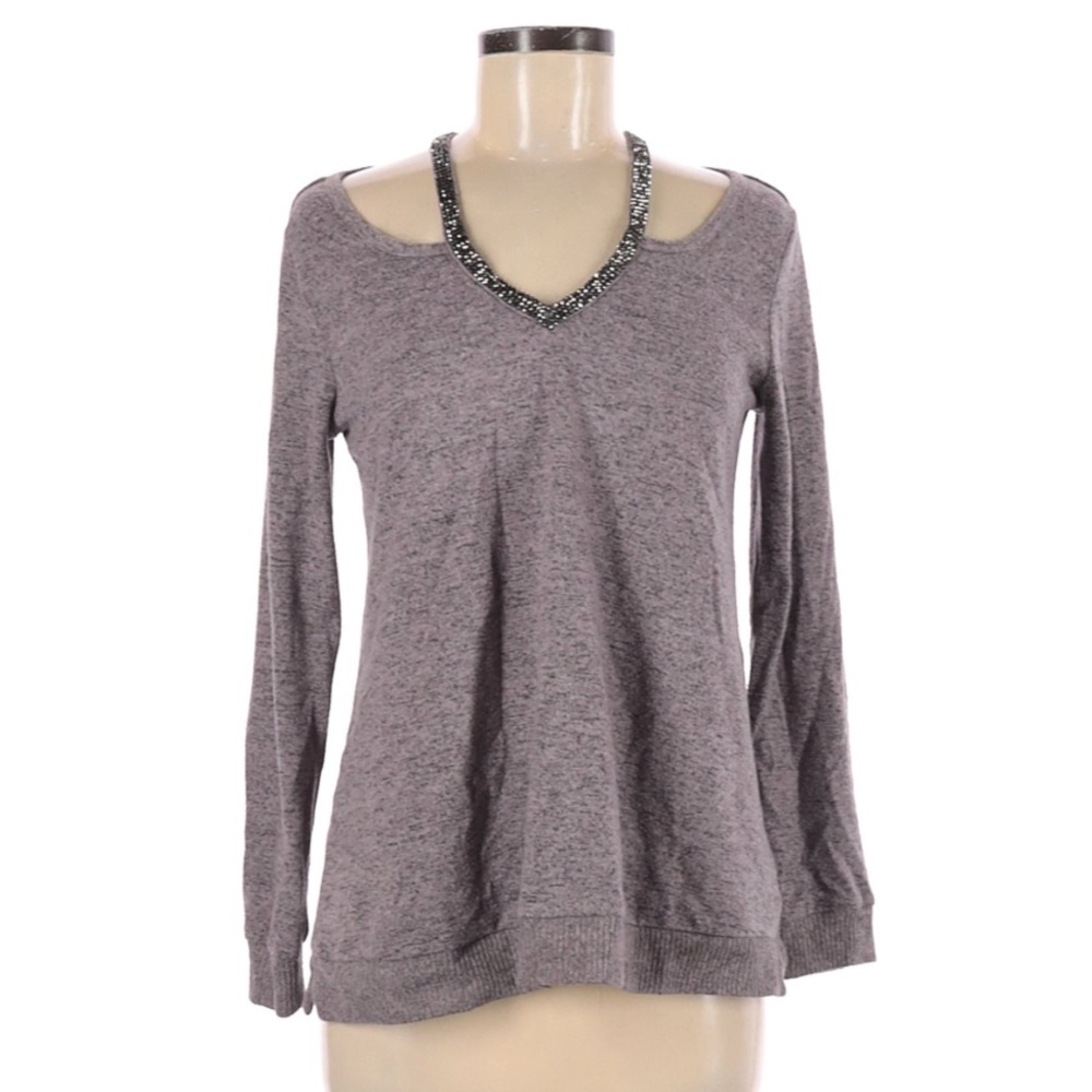 Juicy Couture vneck LS w gemstones